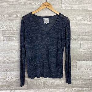Cherokee the essential sweater blue Vneck Long Sleeve Sweater